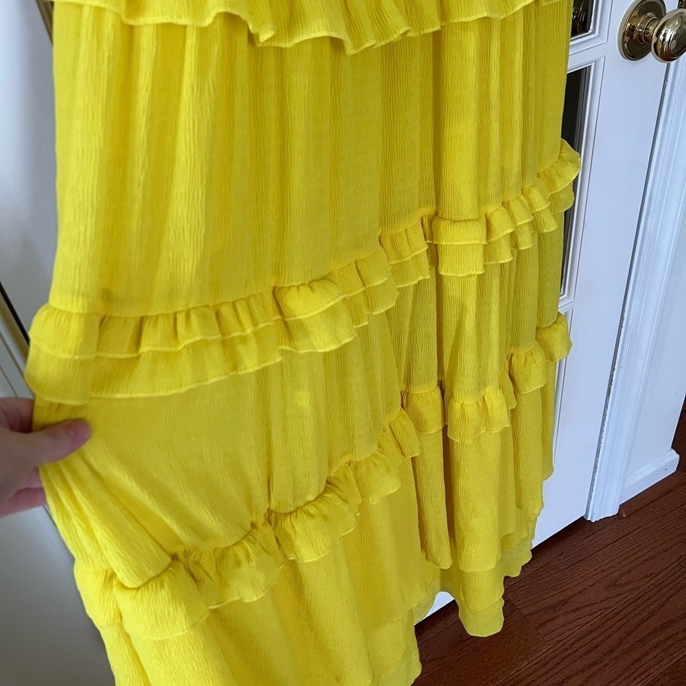 Tularosa Tinsley Dress in Vibrant Yellow - Size M - Picture 7 of 9
